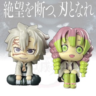 โมเดลฟิกเกอร์ Pvc อนิเมะ Demon Slayer Shinazugawa Sanemi Kanroji Mitsuri น่ารัก 2 สไตล์