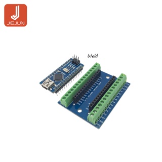 Nano V3.0 3.0 บอร์ดต่อขยายอะแดปเตอร์ควบคุมเทอร์มินัล NANO IO สําหรับ Arduino AVR ATMEGA328P