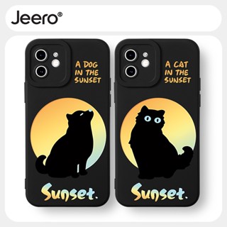 Jeero เคสคู่ เคสไอโฟน คู่รัก กันกระแทกซิลิโคนนุ่มน่ารักตลก เคสโทรศัพท์ Compatible for iPhone 15 14 13 12 11 Pro Max SE 2020 X XR XS 8 7 6 6S Plus พลัส HFF2746