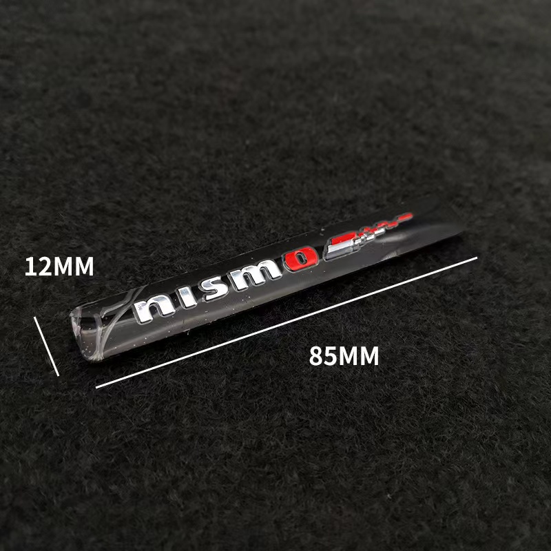 เหมาะสําหรับ นิสโม นิสสัน ดัดแปลงสติกเกอร์รถรถยนต์โลหะสามมิติอลูมิเนียมอัลลอยด์สติกเกอร์ร่างกายข้ามพรมแดน - รูปที่ 3