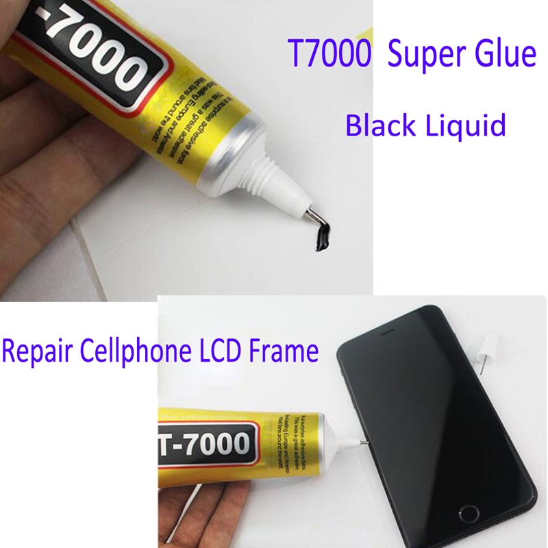 The Mark T7000 T-7000 Fast กาวยางโทรศัพท์แท็บเล็ตหน้าจอ Digitizer กาวสีดํา