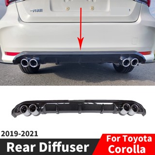 ขอบสปอยเลอร์ คาร์บอนไฟเบอร์ สําหรับตกแต่งกันชนหลังรถยนต์ Toyota Corolla 2019 2020 2021