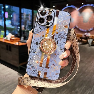 เคสโทรศัพท์มือถือ ระดับไฮเอนด์ หรูหรา พร้อมสายคล้อง สําหรับ iPhone 14 Promax 13 Promax 12 Promax 11 Promax