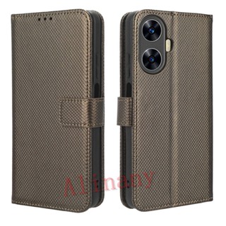 Realme C55 เคส PU Leather Case เคสโทรศัพท์ Stand Wallet RealmeC55 เคสมือถือ Cover