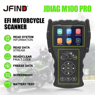 Jdiag M100 EFI เครื่องสแกนเนอร์ทดสอบแบตเตอรี่ สําหรับรถจักรยานยนต์ KTM Honda Yamaha Kawasaki BMW OBD 2 OBD2