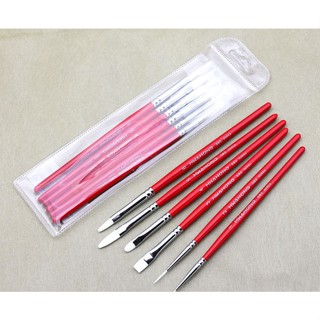 【Made in Korea】Hwahong Makeup Brush Eye Liner Brush, Artists Paint Brush - 6 Set Brush 380 Series