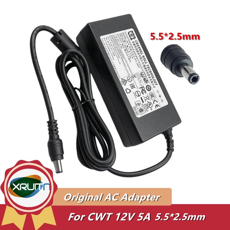 ของแท้ช่อง Well CWT KPL-060F KPL-060F-VI AC Adapter Charger 60W สําหรับ Hikvision Dahua Video Recorder แหล่งจ่ายไฟ 12V 5A