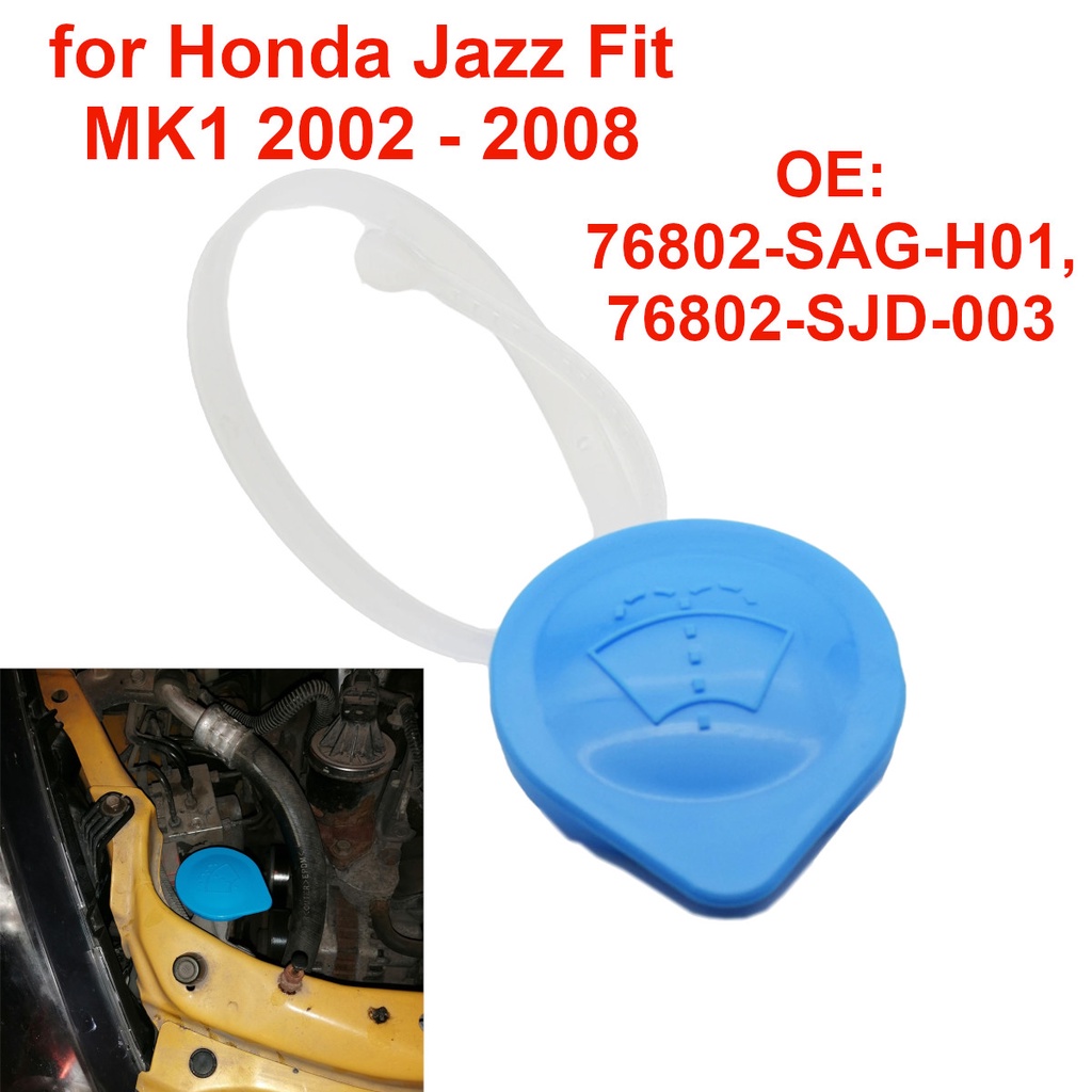 76802-sag-h01 ฝาครอบขวดน้ํา ที่ฉีดน้ําฝนกระจกหน้ารถยนต์ สําหรับ Honda Jazz Fit MK1 76802-SJD-003 ฝาปิดกระป๋องฉีดน้ำ CIVIC ES FD FB, CRV G2 G3 G4, ACCORD 98-19 (มีเลือกส่งด่วนภายใน 5 ชม.)