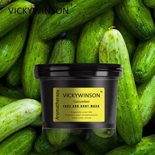 Vickywinson สครับอโรมา แตงกวา เกลือทะเลตาย 50 กรัม ให้ความชุ่มชื้น ป้องกันเซลลูไลท์ รักษาสิว