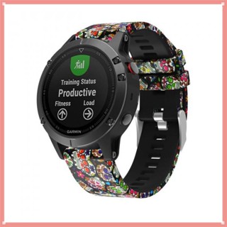 สายนาฬิกาข้อมือซิลิโคน พิมพ์ลาย สําหรับ Garmin S62 Golf Approach s60 Instinct Watch 0318