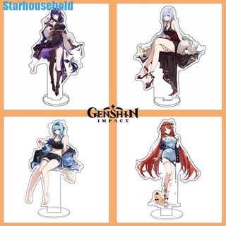 Genshin สแตนดี้อะคริลิค รูป raiden shogun miko สําหรับตกแต่งโต๊ะ