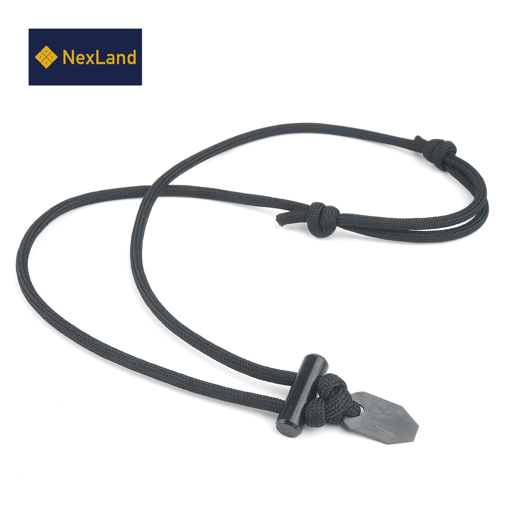 NexLand FNP-FS1 Fire Starter สร้อยคอ Paracord สําหรับ Bushcraft Survival Camping Emergency Fire เริ่