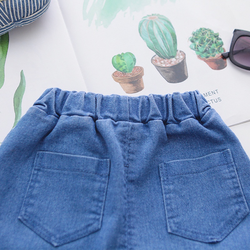 ชุดเสื้อยืด ผ้าฝ้ายแท้ ลายการ์ตูน แฟชั่นฤดูร้อน สําหรับเด็กผู้ชาย และเด็กผู้หญิง - รูปที่ 7