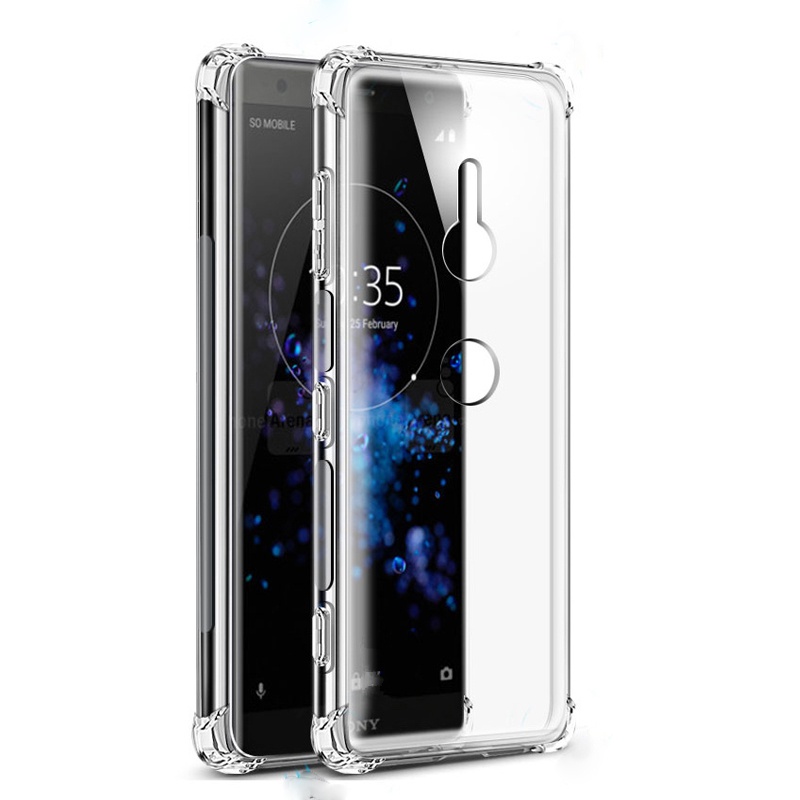 เคสโทรศัพท์ซิลิโคน TPU ใส กันกระแทก ป้องกันเลนส์กล้อง สําหรับ Sony Xperia Ace 3 2 5 10 1 V IV III II