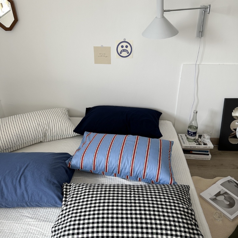 ปลอกหมอน ผ้าฝ้ายแท้ ลายสก๊อต ขนาด 48x74 ซม. เข้ากับทุกการแต่งกาย สําหรับนักเรียน - รูปที่ 2