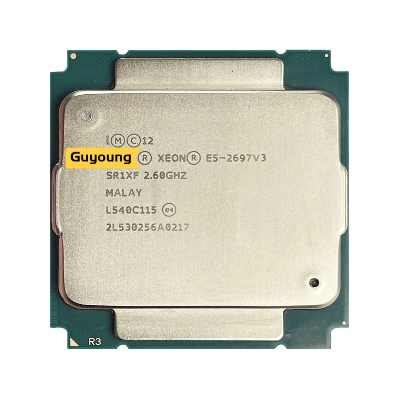 โปรเซสเซอร์ E5-2697V3 รุ่น Xeon E5 2697V3 ดั้งเดิม 14 คอร์ 2.60GHZ 35MB 22nm LGA2011-3 E5 2697 V3