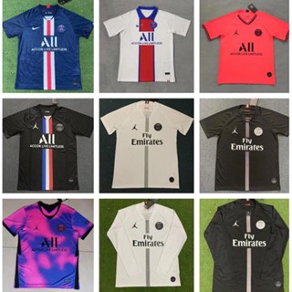 เสื้อกีฬาแขนสั้น ลายทีมชาติฟุตบอล PSG Jersey Home Away Paris Saint Germain 1920 2020