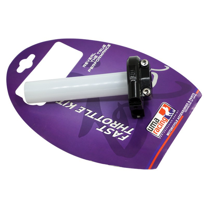 UMA RACING Y15zr NVX155 RS150 Uma คันเร่ง โครเมี่ยม สีดํา - รูปที่ 3