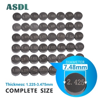 Asdl 5pcs 7.48mm 1.225-3.475 วาล์วรถจักรยานยนต์ Shim ปะเก็นชิ้นส่วนเครื่องยนต์สําหรับ Honda VFR750 ST1100 CB400 CBR250 CBR400 FZR250 FZR400 GSXR250 Raider 150 Belang R150