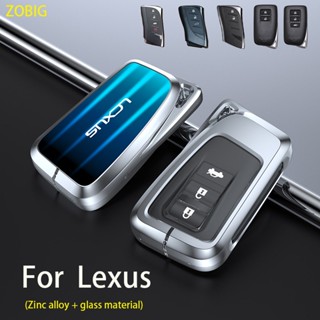 ZOBIG Zinc alloy Glass Lexus Car Key  Case Keychain For Lexus 2018-2023 ES350 LC500 LS500 UX200 GX460 RX is ES GS LS NX RS GX LX RC LC Original Remote control shell