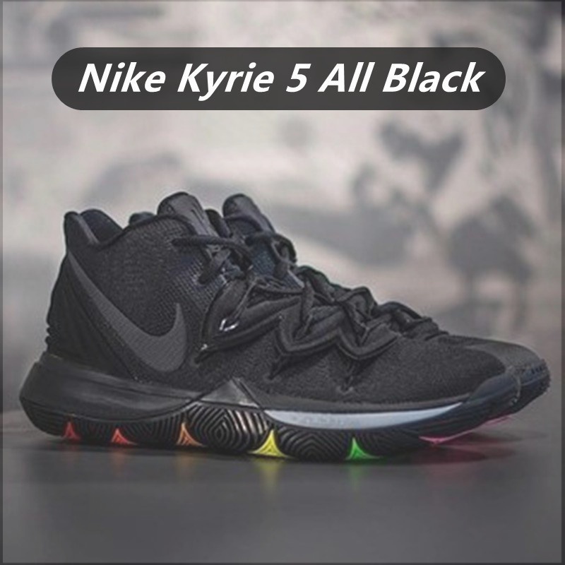 Nike Kyrie 5 All Black รองเท้าบาสเก็ตบอล รองเท้ากีฬา สําหรับผู้ชาย และผู้หญิง 30 สี