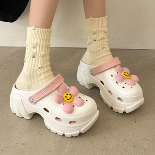 【HELE】 7cm fashion girls รองเท้าแตะ big toe casual womens sandals