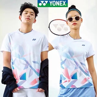 Yonex เสื้อยืดลําลอง แขนสั้น พิมพ์ลายแบดมินตัน สไตล์เกาหลี แห้งเร็ว เหมาะกับฤดูใบไม้ผลิ และฤดูร้อน สําหรับผู้ชาย และผู้หญิง 2023