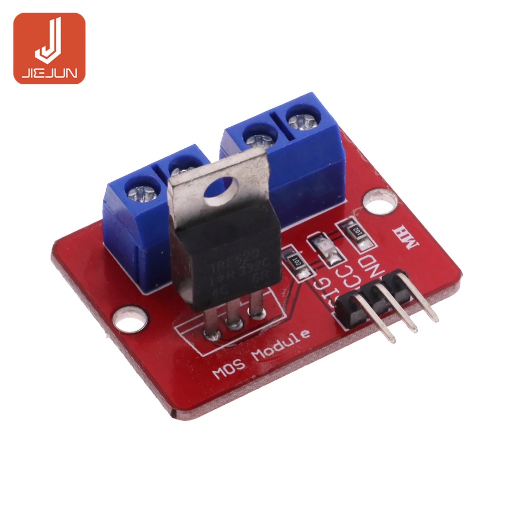 IRF520 MOS โมดูลไดร์เวอร์ PWM Dimmer สําหรับ MCU ARM Raspberry Pi 0-24V Top Mosfet ปุ่ม PWM Dimming 