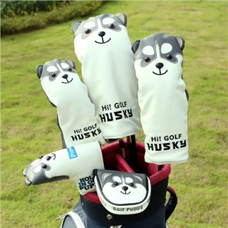 ผ้าคลุมหัวไม้กอล์ฟ HUSKY No. ฝาครอบไม้พัตเตอร์ ลายการ์ตูนน่ารัก มี 1 ชิ้น