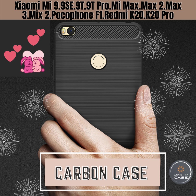 Xiaomi Mi 9 9SE 9T 9T Pro Mi Max Max 2 Max 3 Mix 2 Pocophone F1 Redmi K20 K20 Pro คาร์บอนไฟเบอร์ Sli