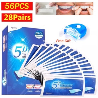 5D Teeth Whitening Sticker Set Professional Effects Dental Whitening Strip Kit
