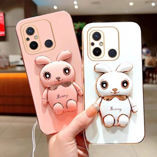 เคส Xiaomi Redmi 12c 11a 10C 10A 9 9A 9C 9T 8A redmi10 4G Redmi A1 / เคสโทรศัพท์ ลายกระต่ายน่ารัก แบบพับได้