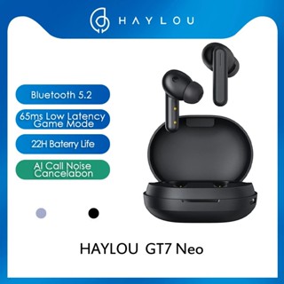 Haylou GT7 Neo TWS หูฟังไร้สาย บลูทูธ 5.2 ควบคุมสัมผัสอัจฉริยะ แบตเตอรี่ 22H 65ms โหมดเกม สําหรับโทรศัพท์มือถือ