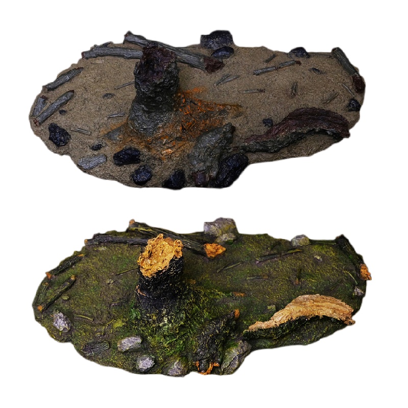 2 ชิ้น/เซ็ต REBOR Diorama ฐานสองแพ็คฤดูร้อน Kisses & Winter Tears สําหรับไดโนเสาร์รูปสัตว์