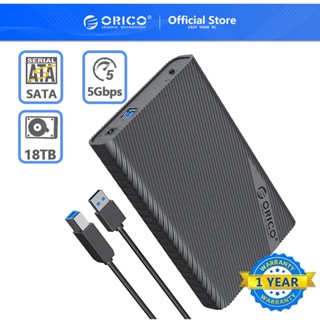 ORICO HDD Docking Station 2.5/3.5 นิ้ว HDD Enclosure Sata 3.0 ถึง Usb 3.0 5Gbps ฮาร์ดไดรฟ์ภายนอกพร้อมอะแดปเตอร์ไฟ 12V2A (3521)