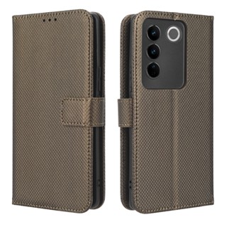 Vivo V27 5G เคส PU Leather Case เคสโทรศัพท์ Stand Wallet VivoV27 5G เคสมือถือ Cover