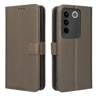 Vivo V27 5G เคส PU Leather Case เคสโทรศัพท์ Stand Wallet VivoV27 5G เคสมือถือ Cover