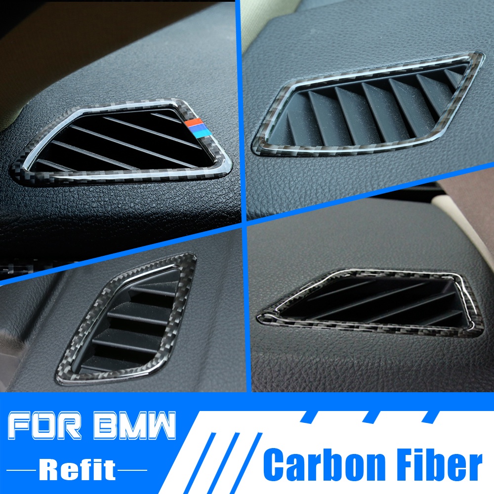 คาร์บอนไฟเบอร์ภายใน air Outlet จัดแต่งทรงผมสติกเกอร์สําหรับ BMW 1 3 Series GT F30 F34 E90 E92 E93 E8