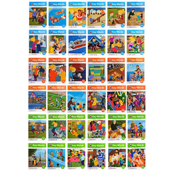 2023 ฉบับใหม่ล่าสุด LADYBIRD Books: KEY WORDS พร้อม Peter & Jane SET COMBO