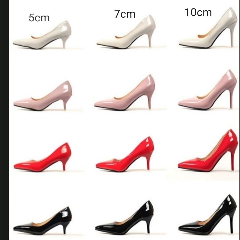 รองเท้าส้นสูง 7 ซม. ขนาดใหญ่ 35-45 44 43 สําหรับผู้ชาย และผู้หญิง