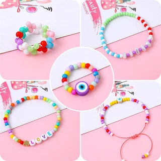 4 มม.Solid Lacquer Bake Charm ภาษาเช็คคําแก้วลูกปัด DIY สร้อยข้อมือลูกปัดสําหรับผลการค้นหาเครื่องประดับทําอุปกรณ์เสริม