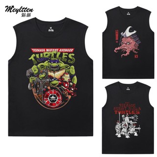 เสื้อยืดแขนสั้น ผ้าฝ้าย พิมพ์ลายมงกุฎนินจาเต่า Raphael donatello rider TMNT 6.20