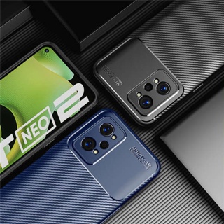 เคสซิลิโคนนิ่ม คาร์บอนไฟเบอร์ กันกระแทก สําหรับ realme realme GT Neo2 gt2Pro gtneo2T