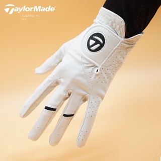 Taylormade TaylorMade ถุงมือกอล์ฟ ด้านซ้าย และขวา กันลื่น ทนต่อการสึกหรอ ระบายอากาศได้ดี สําหรับผู้ชาย