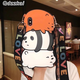 เคสโทรศัพท์ ซิลิโคนนิ่ม ลาย We Bare Bears น่ารัก สีน้ําตาล สําหรับ Samsung Galaxy A04 A04s A04E M04 A14 A24 A34 A54 4G 5G