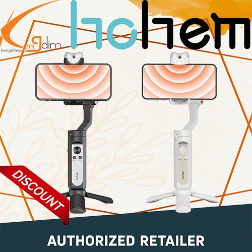 Hohem iSteady V2 AI สมาร์ทโฟนกิมบอลพร้อมไฟ LED ในตัว