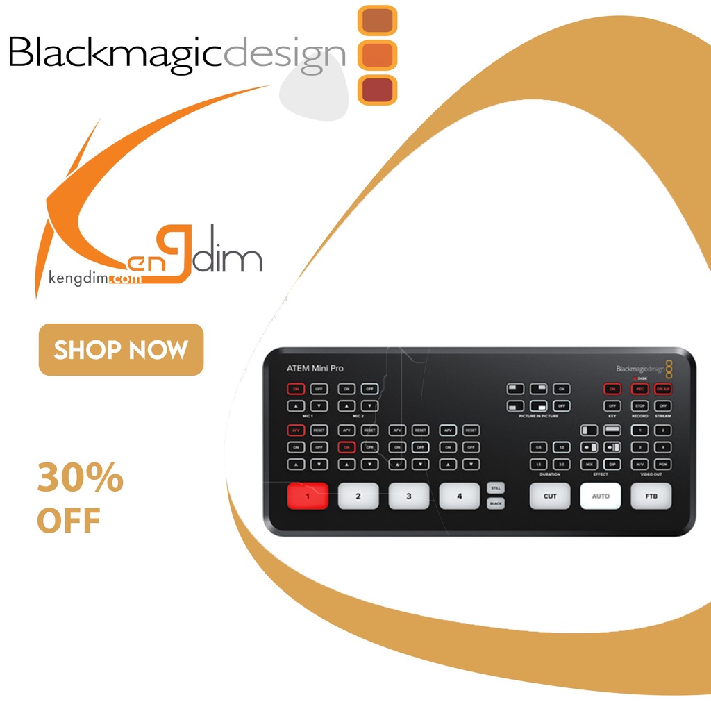 Blackmagic Design ATEM Mini Pro HDMI Live Stream Switcher