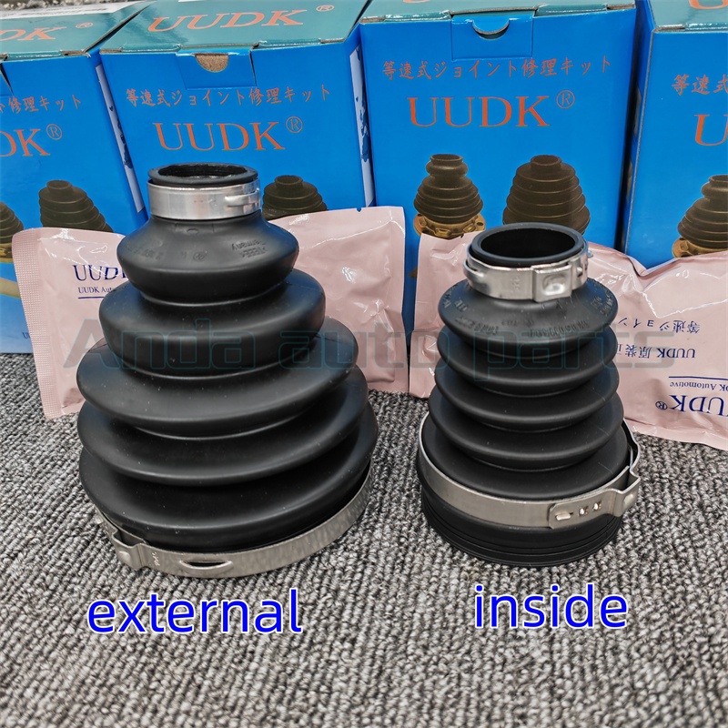 รองเท้าบูท Eletrock Drive Shaft Guard 4 ชิ้น Volkswagen Drive Shaft Sheath ภายในและภายนอก 1K0498103เ