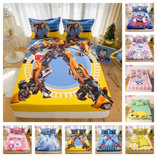 【พร้อมส่ง】Bumblebee แผ่นผ้าฝ้าย 100% ลาย Abraca Dabra Premium Cadar Murah Hebat Fitted Sheet Getah keliling Queen King ขนาดเดียว