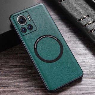 Elvev เคสโทรศัพท์มือถือหนัง PU TPU และ TPU ด้านหลัง สําหรับ Motorola MOTO Edge 30 Ultra X30 Pro